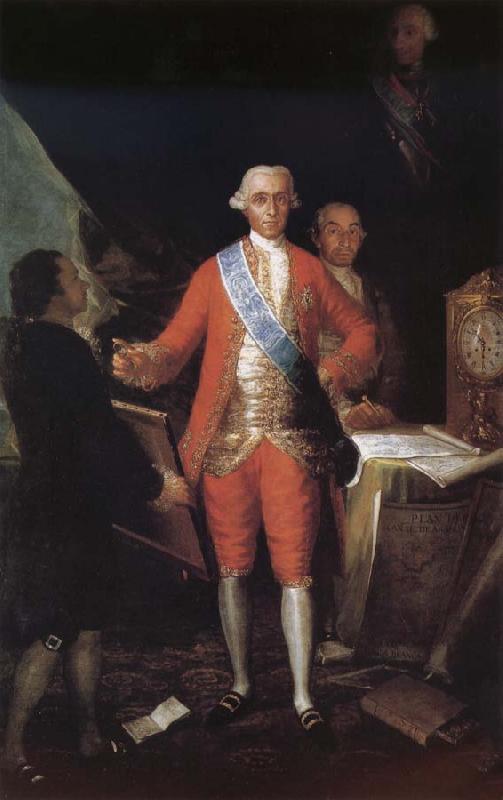 Francisco Goya Portrait of the Count of Floridablance and Goya Sweden oil painting art